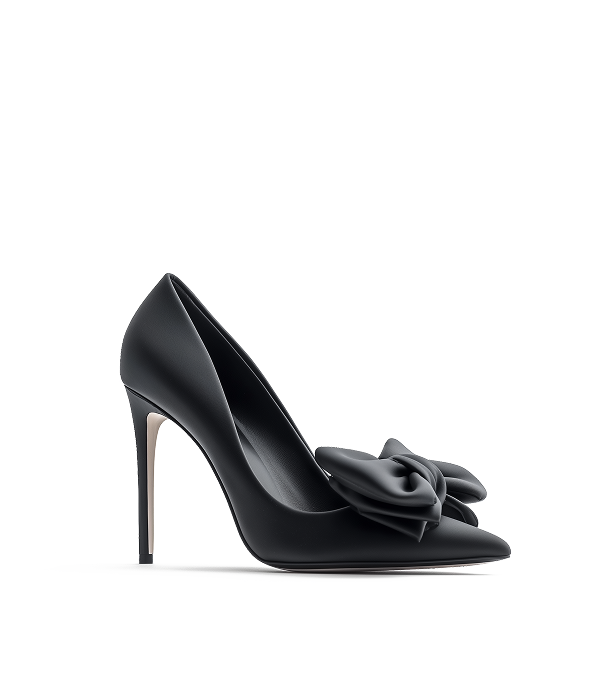 Noir Bow Stiletto